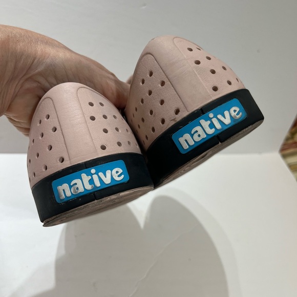 Native adult women’s shoes, size 10, color: pink&black. Hand washable, - Picture 5 of 12
